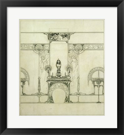 Framed Design for the Boutique of Jeweller Fouquet, 6, Rue Royale Print