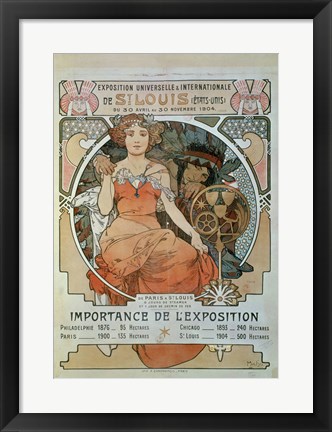 Framed Universal and International Exhibition in St Louis, 1904 Print