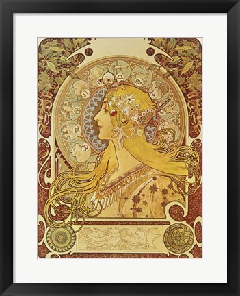 Framed Zodiac Signs Print