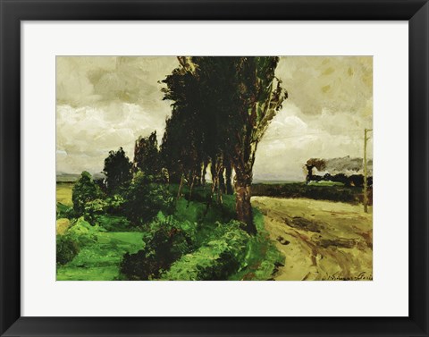 Framed Railway in a landscape, 1890-95 Print