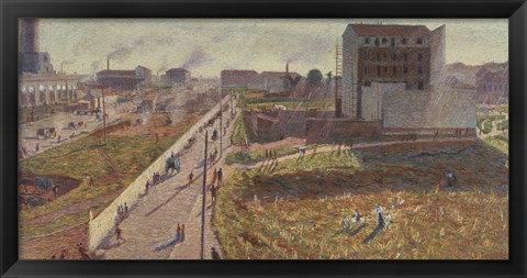 Framed Factories at the Porta Romana -Milan Print