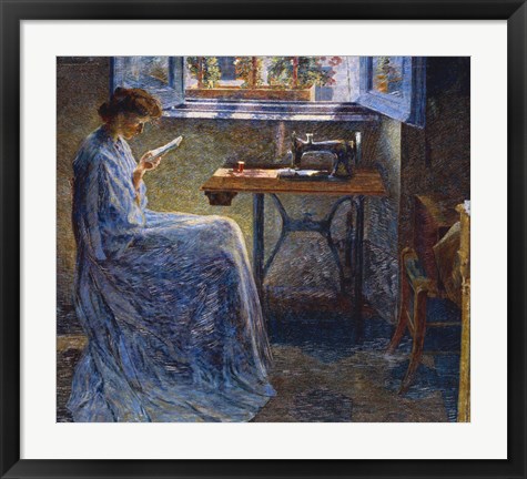 Framed Seamstress&#39;s Novel Print