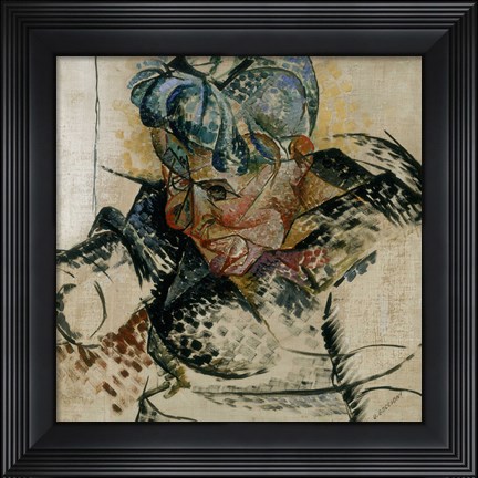 Framed Study of the Head, Portrait of the Artist&#39;s Mother 1912 Print