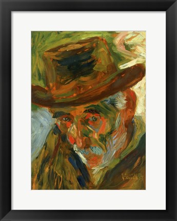 Framed Head of an Old Man 1909 Print