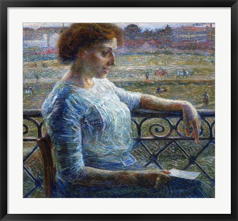 Framed Sister on the Balcony 1909 Print