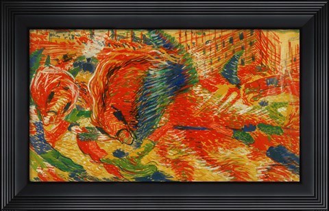 Framed Rising City (La Citte Che Sale) Print
