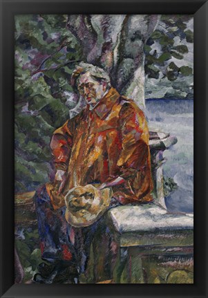 Framed Portrait of Maestro Ferruccio Busoni 1916 Print