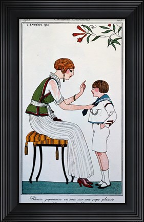 Framed Parisian Fashion Print