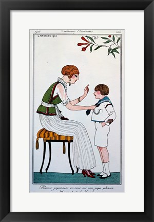 Framed Parisian Fashion Print