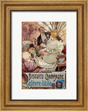 Framed Champagne Biscuits, 1897 Print