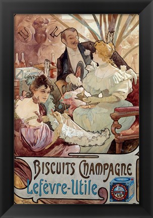 Framed Champagne Biscuits, 1897 Print