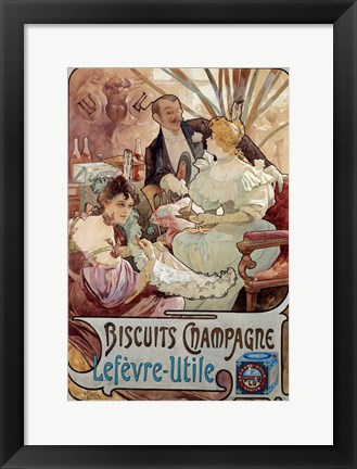 Framed Champagne Biscuits, 1897 Print