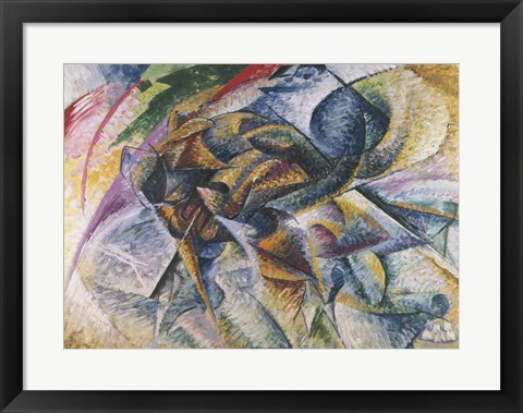 Framed Dynamism of a Cyclist Print