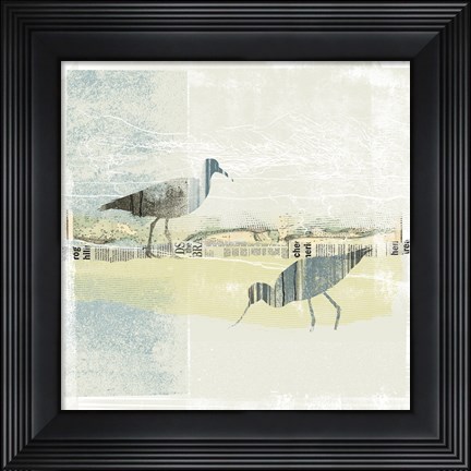 Framed Coastal Birds I Print