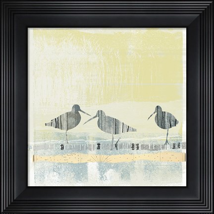 Framed Coastal Birds II Print