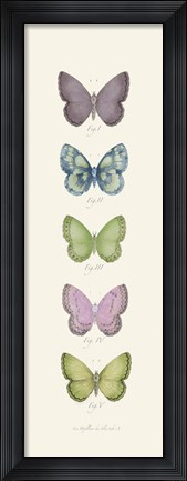 Framed Jardin des Papillons I Print