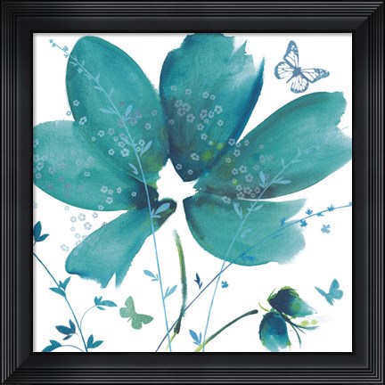 Framed Blue Dawn II Print