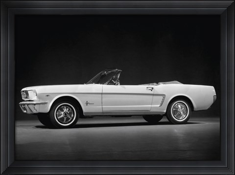 Framed Ford Mustang Convertible, 1964 Print