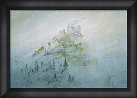 Framed Mountain in the Fog, Staatliche Museen Heidecksburg, Rudolstadt, Germany Print