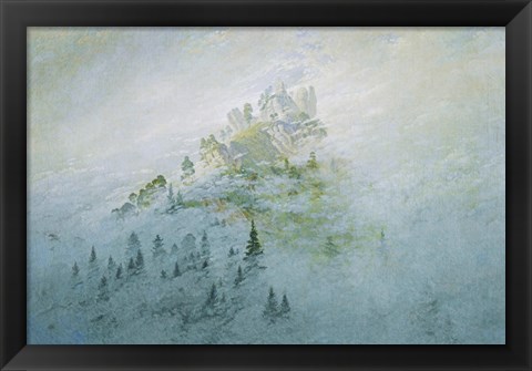 Framed Mountain in the Fog, Staatliche Museen Heidecksburg, Rudolstadt, Germany Print