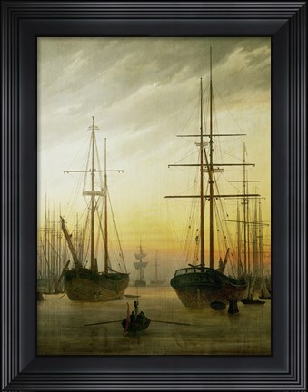 Framed Ships in the Harbour, 1774-1840 Print