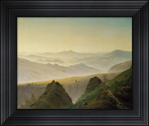 Framed Morning in the Mountains Print