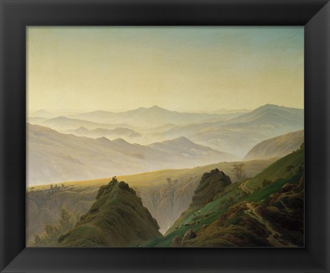 Framed Morning in the Mountains Print