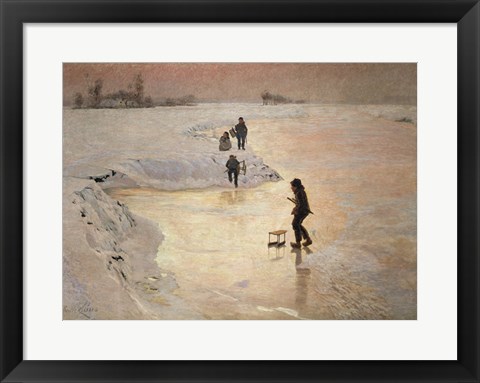 Framed Skaters, 1891 Print