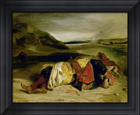 Framed Death of Hassan, 1825 Print