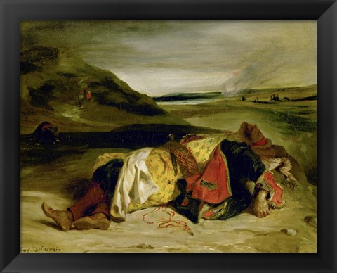 Framed Death of Hassan, 1825 Print