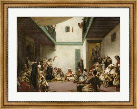 Framed Jewish Wedding in Morocco, 1839 Print