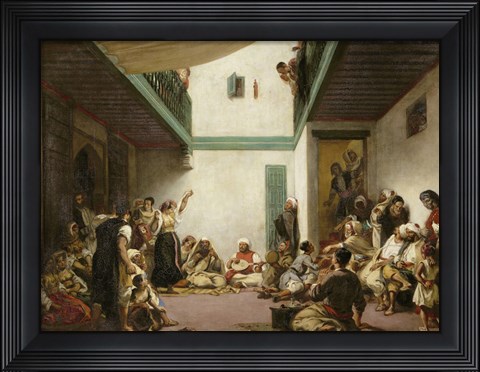 Framed Jewish Wedding in Morocco, 1839 Print