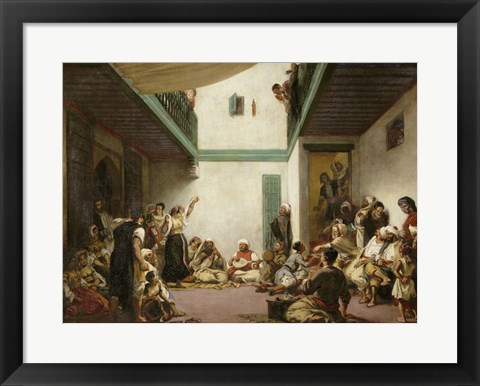 Framed Jewish Wedding in Morocco, 1839 Print