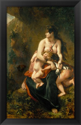 Framed Medea Kills Her Children, 1838 Print