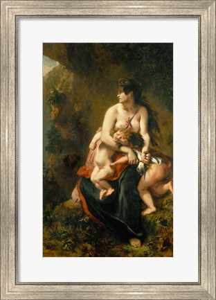 Framed Medea Kills Her Children, 1838 Print