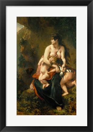 Framed Medea Kills Her Children, 1838 Print