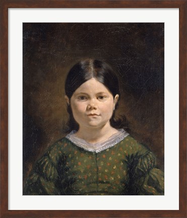 Framed Portrait of Lucile Virginie Le Guillou Print