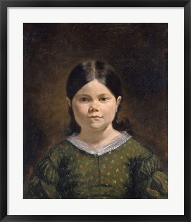 Framed Portrait of Lucile Virginie Le Guillou Print