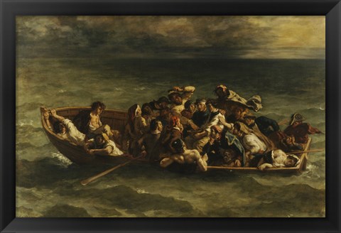 Framed Shipwreck of Don Juan Print