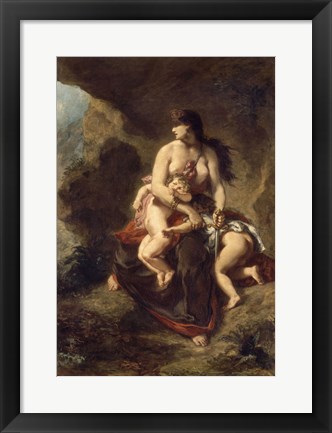 Framed Medea Kills Her Children, 1862 Print