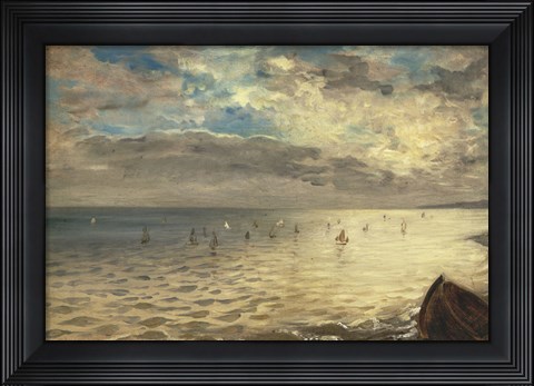 Framed Sea at Dieppe, 1851 Print