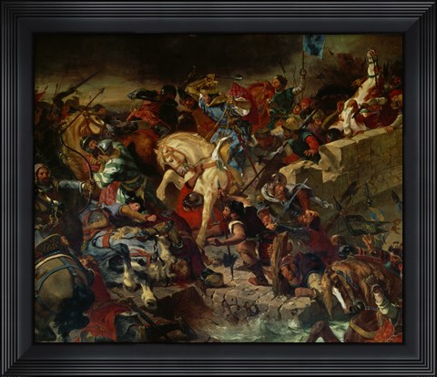 Framed Battle of Taillebourg July 21, 1242 Print