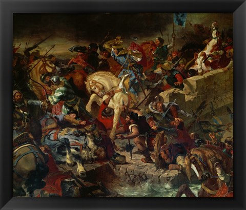 Framed Battle of Taillebourg July 21, 1242 Print