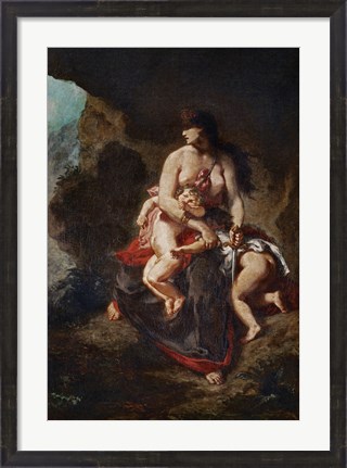 Framed Wrathful Medea, 1862 Print