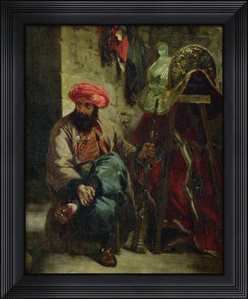 Framed Turk with Saddle Print