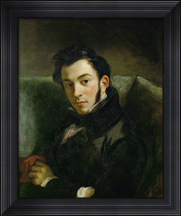 Framed Portrait of Frederic Villot Print