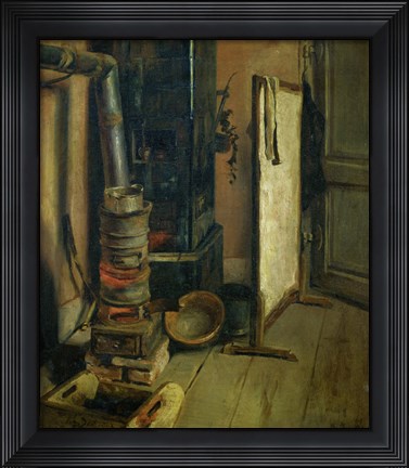 Framed Corner of a Painter&#39;s Study, the Stove Print