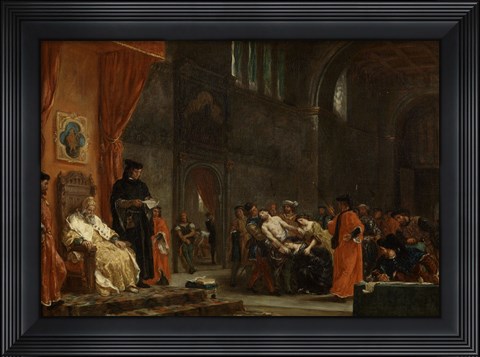 Framed Two Foscari, 1855 Print