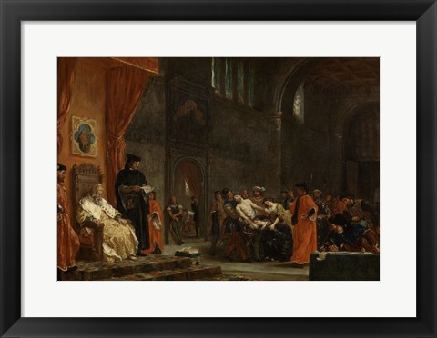Framed Two Foscari, 1855 Print