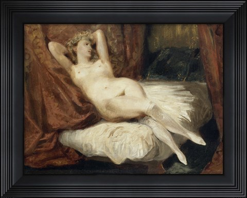 Framed Woman with White Arms Print